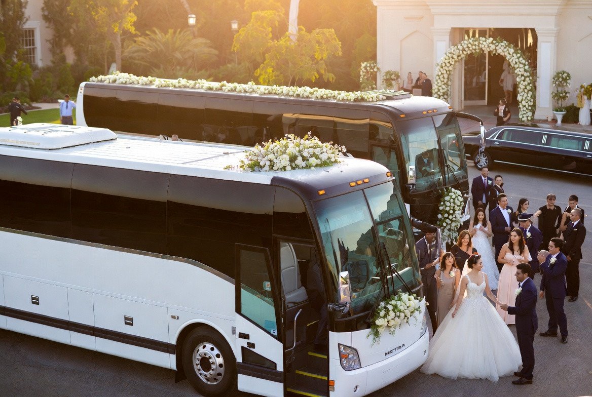 Wedding limousine service - luxury transportation for bridal party
